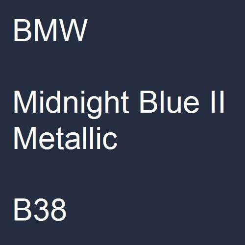 BMW, Midnight Blue II Metallic, B38.